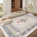 Pink Rugs for Bedroom-8x10 Area Rugs for Living Room, Dining Room, Low Pile - Image 4