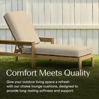 Honeycomb Outdoor Chaise Lounge Cushion - Image 3