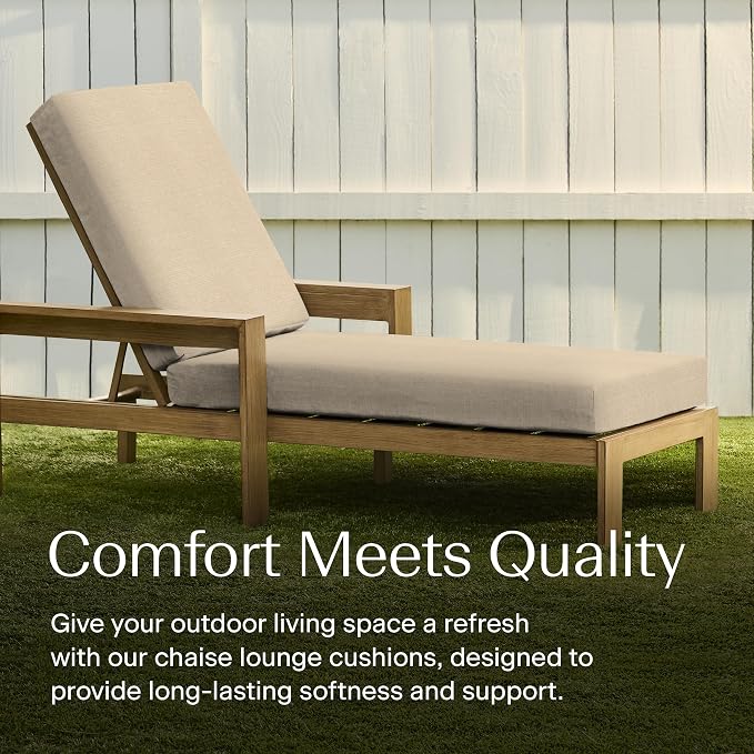 Honeycomb Outdoor Chaise Lounge Cushion - Image 3