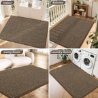 BEQHAUSE Dirt Trapper Door Mat 36" x 60", Non-Slip Washable Doormats, Low - Image 8