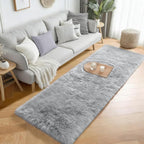 Grey Runner Rugs for Hallway 2x6 Ft, Long Bedside Rugs Bedroom Kids | Super - Image 2