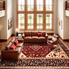 SERISSA 9x12 Washable Non Slip Boho Area Rug - Image 3