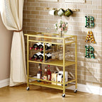 MAHANCRIS Bar Cart for Home, 3-Tier Serving Cart - Image 4