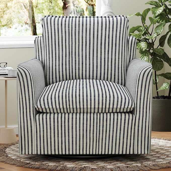 INZOY Swivel Accent Square Chair - Image 8