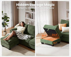 CHIC HOUSE Modular Sectional Sofa - Image 6