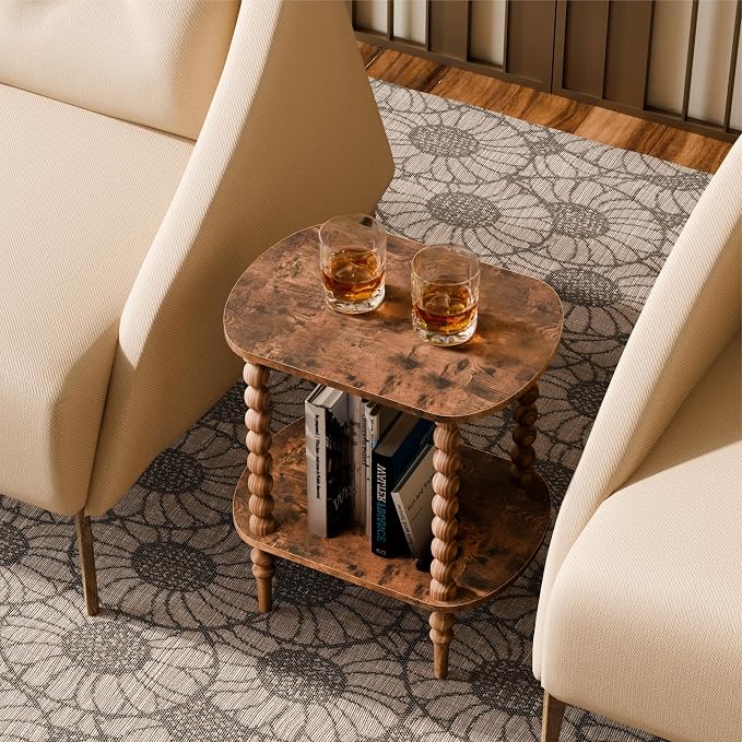 2-Tier Side Table, Small End Table - Image 6