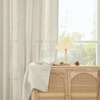 YoungsTex Linen Kitchen Window Curtains 48 Inch Length - Image 7