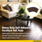 Smart Surface 8827 Heavy Duty Self Adhesive Furniture Felt Pads 1-Inch Round - Image 5
