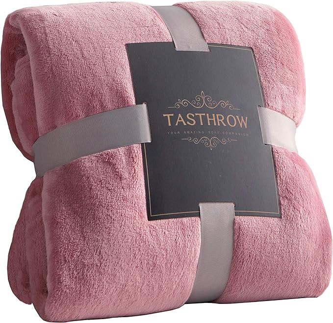 TASTHROW Large Flannel Fleece Throw Blanket, 90×90 Inch by TASTHROW