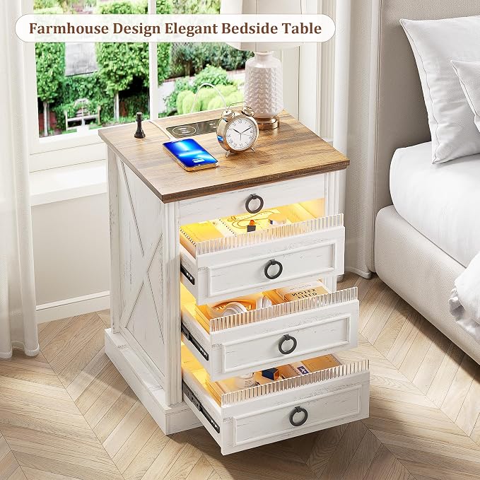 Farmhouse Night Stand Set 2 - Image 2