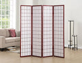 Roundhill Furniture Oriental Shoji 4 Panel Screen Room Divider by RoundhillFurniture