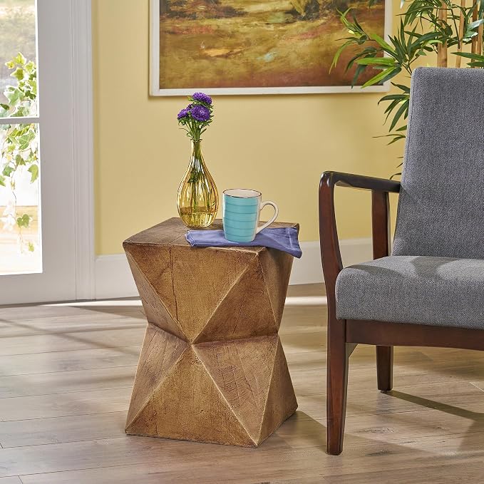 Eco-Friendly Bamboo Side Table Sustainable Material End Table by Unknown