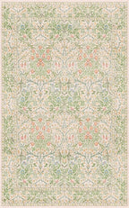 Washable Beige Green 5x8 Area Rug - Image 3