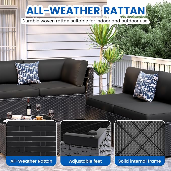 8 Piece Patio Furniture Set - Image 5