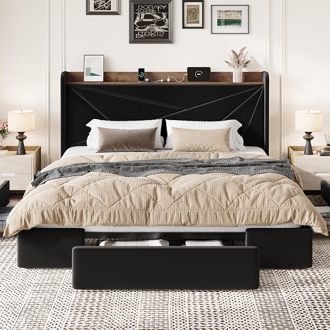 SHA CERLIN King Size Bed Frame - Image 3