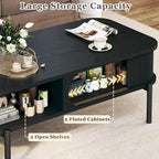 Coffee Table, 39.4" Mid Century Modern Coffee Tables - Image 4