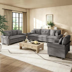 HERA'S HOUSE 3 Pieces Modular Sectional Sofa Sets, Oversized Couch Set by HERASHOUSE