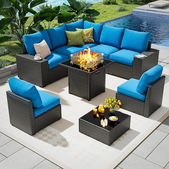 9 Piece Outdoor Patio Furniture Set - Image 2