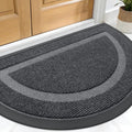 OLANLY Half Circle Front Door Mat Outside 29.5x17 All-Season Rubber Doormat | by OLANLY