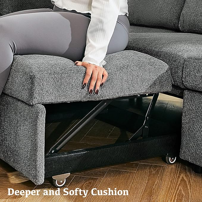 Belffin Modular Sectional Sleeper Sofa Bed - Image 6
