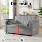 Auvsoce 53'' Convertible Sleeper Sofa Bed - Image 3