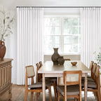 Snow White Linen Pinch Pleated Curtains 84 Inches Long 2 Panels | Textured Linen - Image 6
