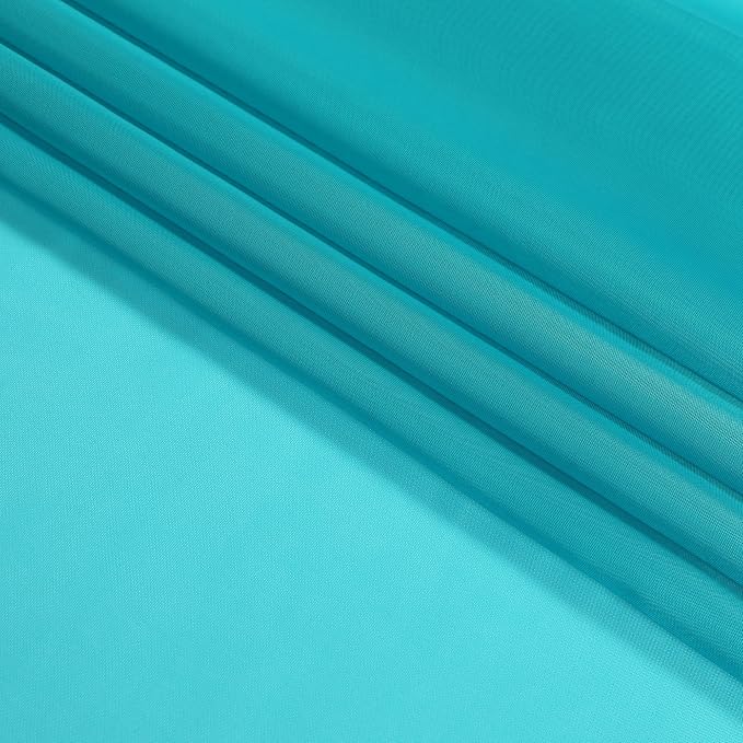 Turquoise Blue Sheer Curtains, Sheer Curtains 84 inch Length 2 Panels Set - Image 8