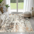4x6 Area Rugs for Living Room Washable Bedroom Dining Room Brown Beige | Modern by Aelenmu