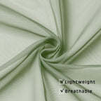 Sage Green Sheer Curtains 72 Inches Long 2 Panels Set, Transparent Voile Sheer - Image 4
