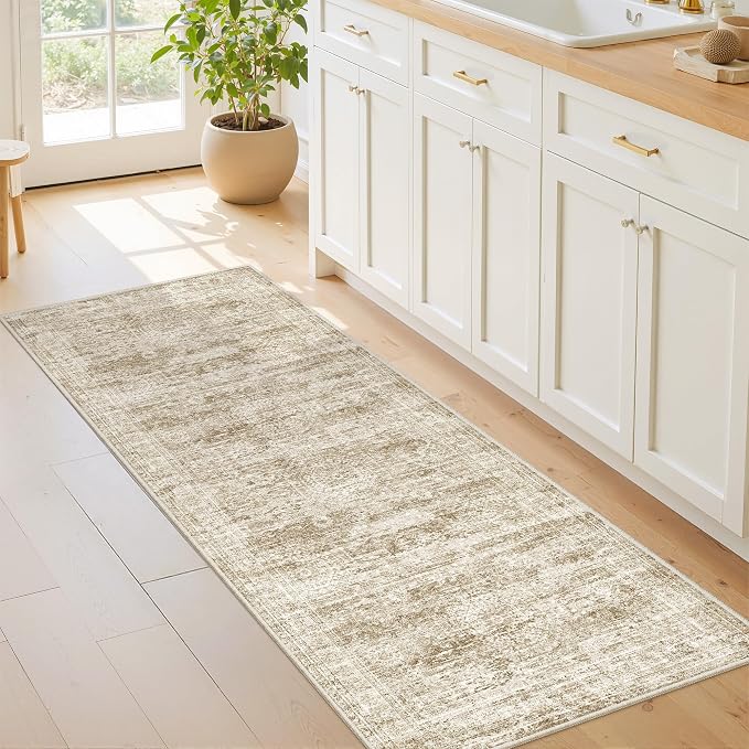 2x5 Rug Runners for Hallways Non Slip, Kitchen Rugs, Nursery Room, Soft Runner by Restydon