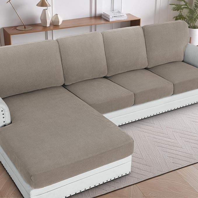 H.VERSAILTEX Backrest Cushion Covers Sectional Couch Back Cushion Covers by HVERSAILTEX
