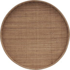 FINECASA Boho Rattan Coffee Table Round, Handwoven Modern Style Round Wicker - Image 6
