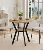 Round Kitchen Tables for 2-4, 31.5" Small Dining Tables by MECHYIN
