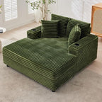 GarveeHome 60-inchOversized Chaise Lounge Chair Indoor, Comfy Corduroy Lounge by GarveeHome