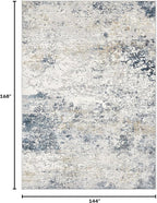 DMOYEST Area Rug Living Room Rugs 12x14 Extra Large Beige Blue Carpet | - Image 2