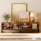WAMPAT Modern TV Stand for 50-75 Inch TVs, Wood Entertainment Center - Image 4