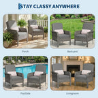 GarveeHome 2-Piece Outdoor Patio Furniture Set, All-Weather Rattan Chairs - Image 7