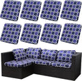 Outdoor Cushion Covers Set, Replacement by SUKAIKEQA