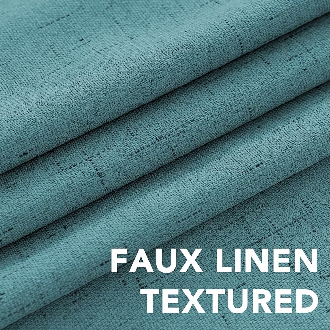 H.VERSAILTEX Linen Curtains 100% Blackout Curtains - Image 4
