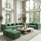 MONVANE Modular Sectional Sofa, Oversized 8 Seat Convertible U Shaped Couch - Image 5