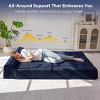MAXYOYO 8" Folding Sofa Bed, Fold Out Chair Bed Sleeper Chair, Convertible - Image 3