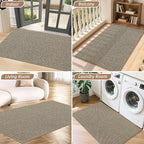 BEQHAUSE Dirt Trapper Door Mat 36" x 60", Non-Slip Washable, Light Beige | - Image 8