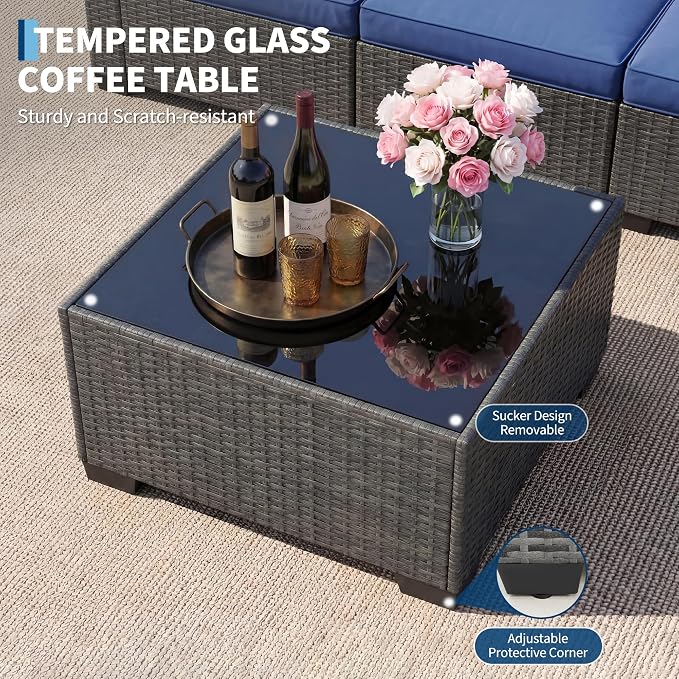 GAOMON Patio Furniture Sets, 7-Piece Outdoor Sectional Sofa Set - Image 6