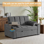 Auvsoce 65'' Chaise Lounge Chair Indoor, 3-in-1 Convertible Sofa Bed - Image 5