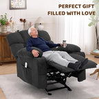 Massage Rocking Recliner Chair, Ergonomic Recliners Sofa - Image 9