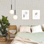 Grasscloth Peel and Stick Wallpaper Beige and Gray Contact Paper 15.7inch x - Image 3