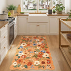 DUKINO 3x5 Area Rugs, Non Slip Floral Washable Rug - Image 7