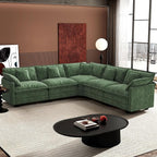 Ihanherry 114" V-Shaped Modern Sofa Modular Sectional Cloud Couch by iHanHerry