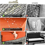 ovios 5 Pieces Patio Furniture Set, Outdoor Wicker Sofa Couch - Image 9