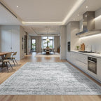 6x9 Area Rugs for Living Room, Large Washable Rug, Dining Room, Low Pile by Restydon